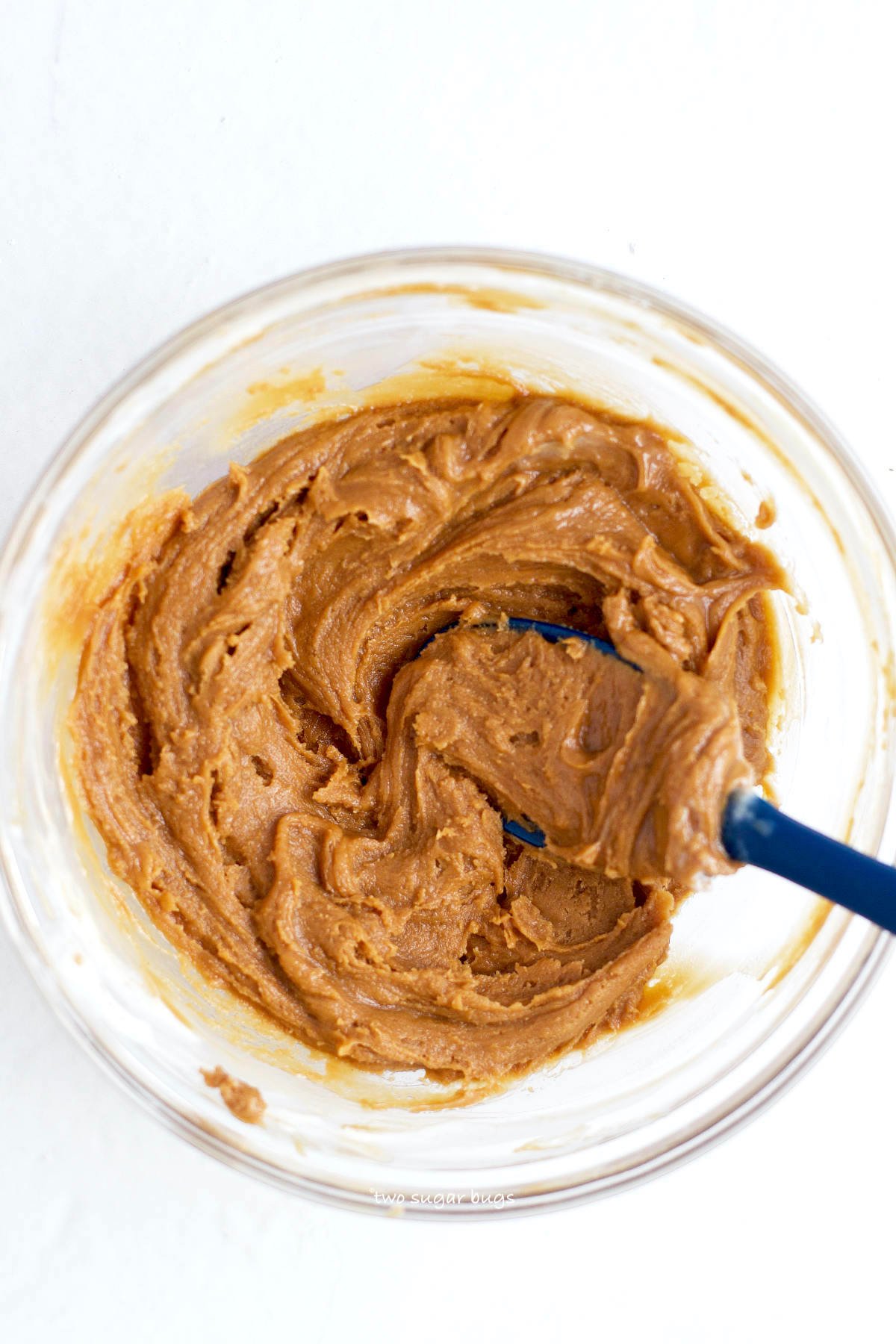 cookie butter fudge in a bowl